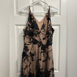 Audrey Embroidered Fit and Flare Dress